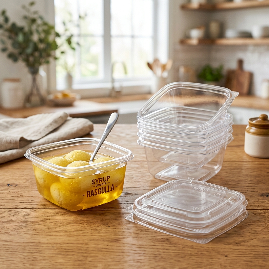 Thermoformed PET plastic food packaging recycling and sustainability