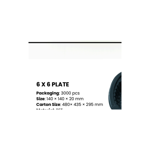 6x6 Plate